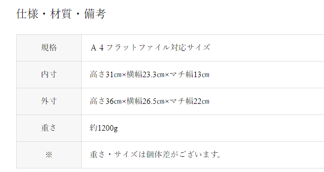 横山鞄のランドセルの重さは？